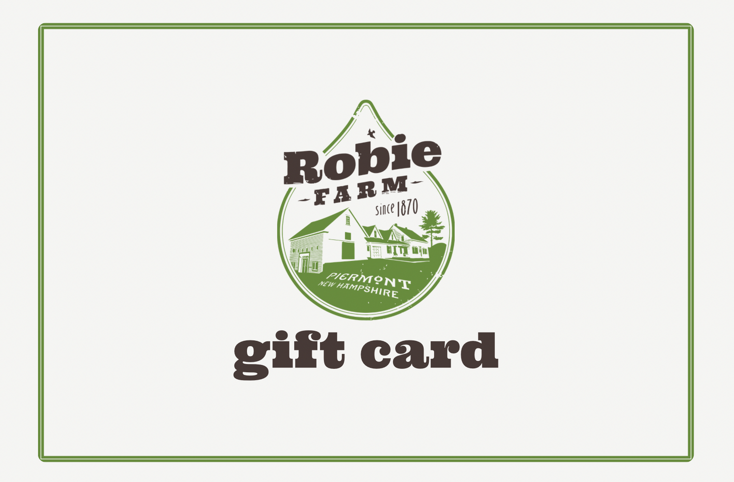 A Robie Farm e-gift card