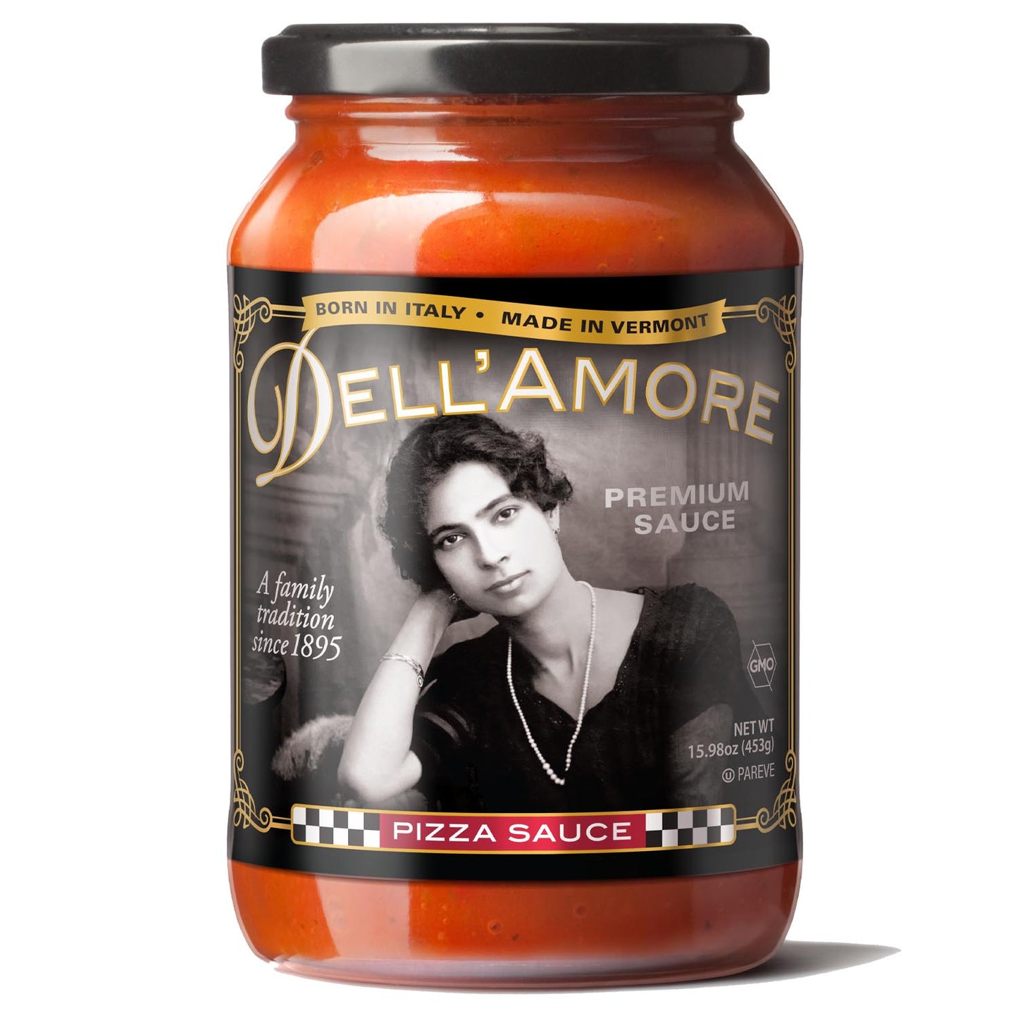 16oz jar of Dell'Amore pizza sauce 