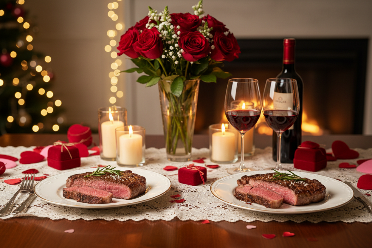valentine's day steak dinner